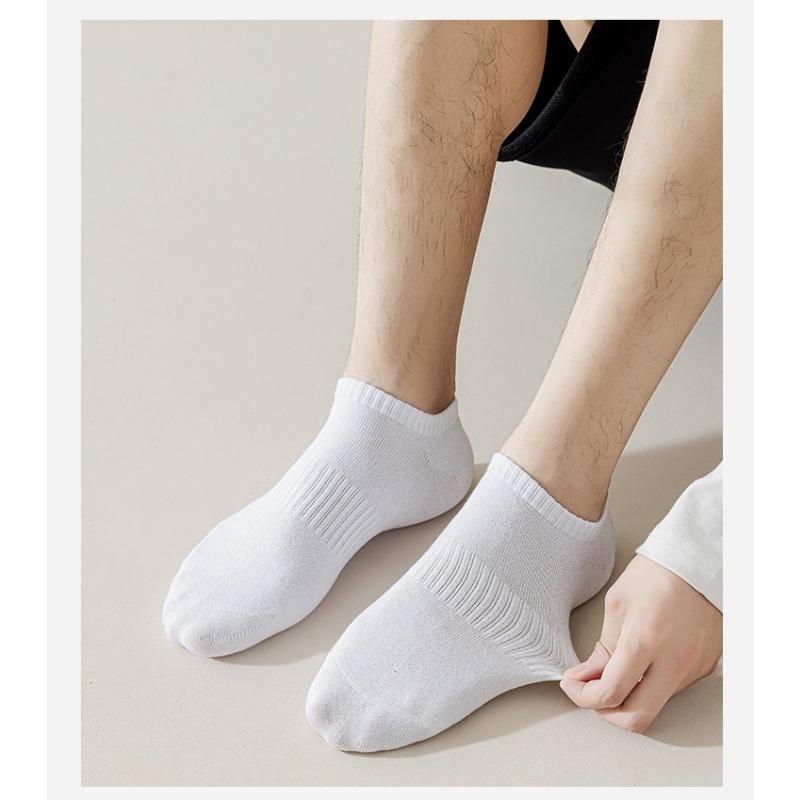 Male Spring and Summer Cotton Anti Pilling Sweat Absorption Deodorant Sports Socks