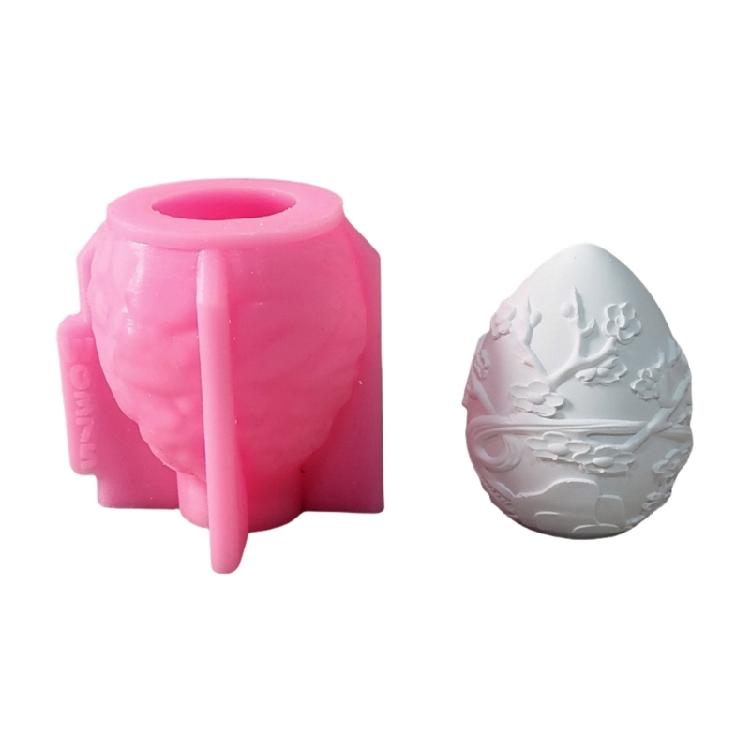 Versatile Silicone Display Mold For Easter Eggs Plaster Or Candle Creations Designed For Hobbyists And Gift Makers