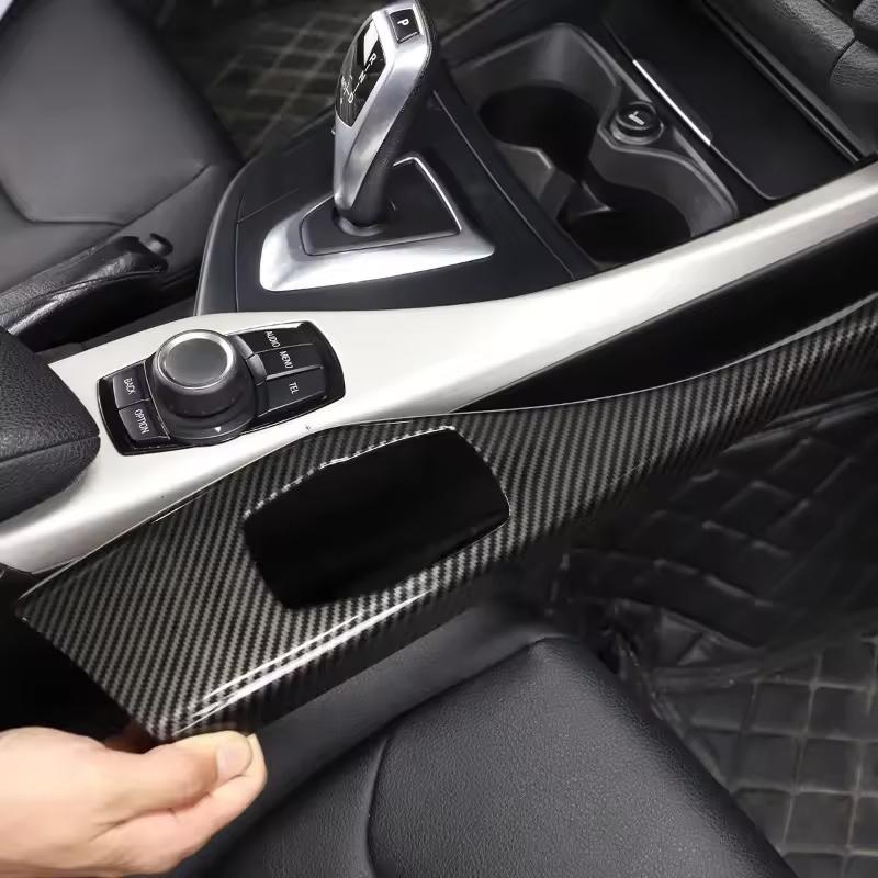 For BMW 1 2 Series F20 F21 F22 F23 2012-2018 ABS carbon fiber accessories multimedia panel decorative strip cover sticker