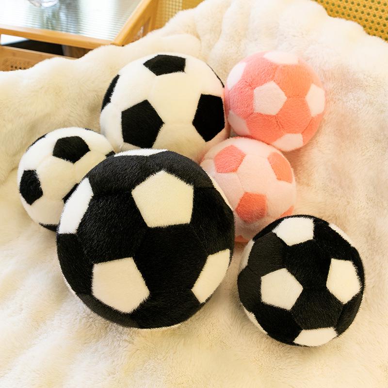 Cross-border Plush Sports Ball Toy - Cute Stuffed Animal Pillow for Kids
