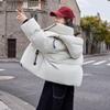 Women's Korean Style Loose Hooded Down Jacket - Winter 90 White Duck Down Outerwear