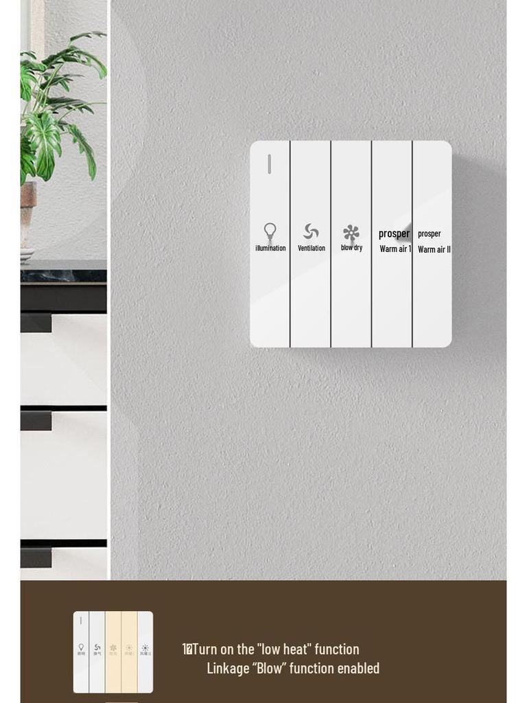 Yuba Smart Ceiling Fan and Heater Combo for Bathroom