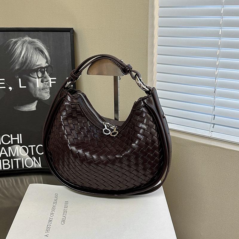 

Сумка через плечо, высококачественная плетеная сумка, женская модная сумка-пельмень из мягкой кожи, женская сумка через плечо для ежедневных поездок на работу