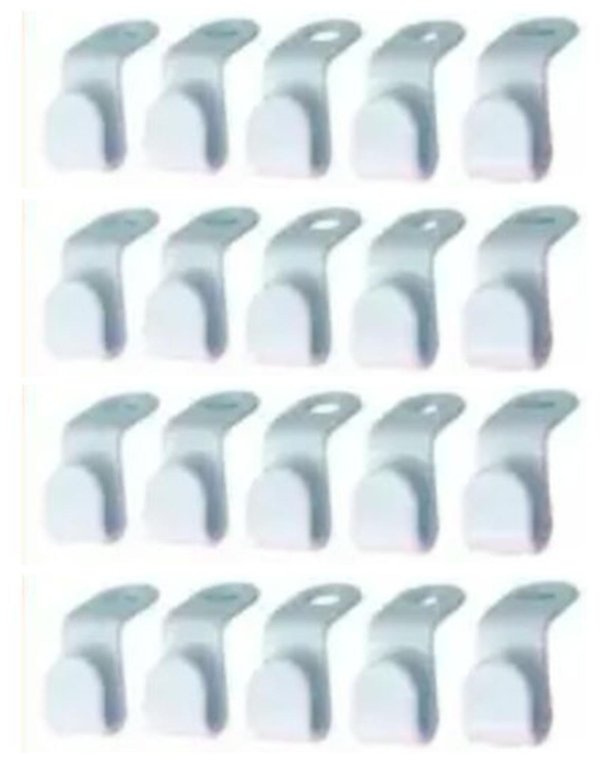 20 шт. Соединительные крючки для вешалок для одежды, Сверхпрочные, 4 цвета, Каскадные крючки для вешалок, Экономящие место удлинительные зажимы для вешалок blue,20pcs