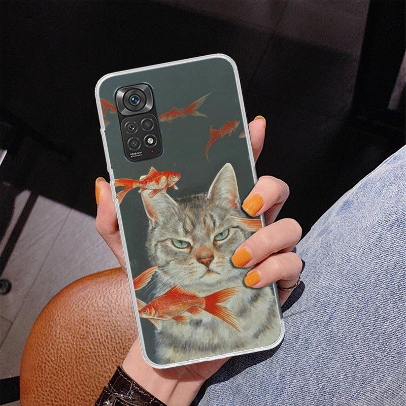 Cute Cartoon Lucky Cats Phone Case For Xiaomi Redmi Note 15 14 13 12S 12 11 Pro Plus 14S 11S 11E 10 10S 11T 5G Personalized Cove
