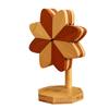 Heat Resistant Wooden Trivet Set Countertop Protectors Natural Wood Pinwheel Shape Placemat For Hot Dishes Pots Pans