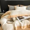 Maternal and Infant Class A Milk Fleece Bed Set of Four Pieces for Autumn and Winter Warm and Thick Coral Fleece Sleeping Naked with Fleece