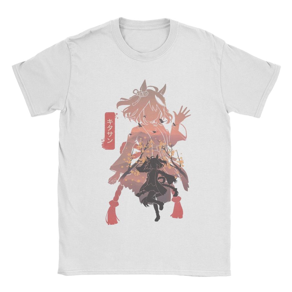 Unisex TShirt Kitasan Black Uma Musume Anime Funny 100 Cotton Tees Short Sleeve T Shirts Round Neck Clothing Gift Idea