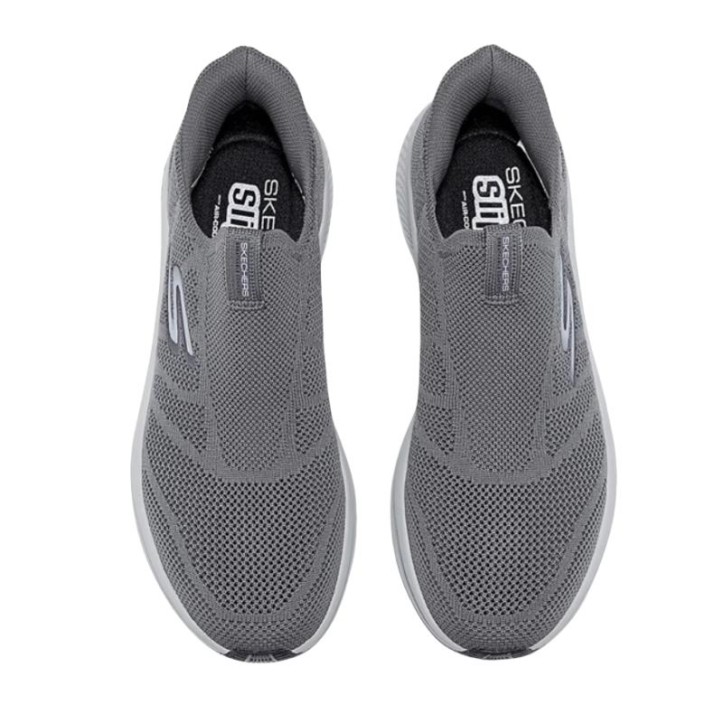 Skechers Slip-Ins Mesh Comfortable Fashion Durable Quick-Dry Low-Top Casual Shoes Men sneakers Gray 220857-CHAR