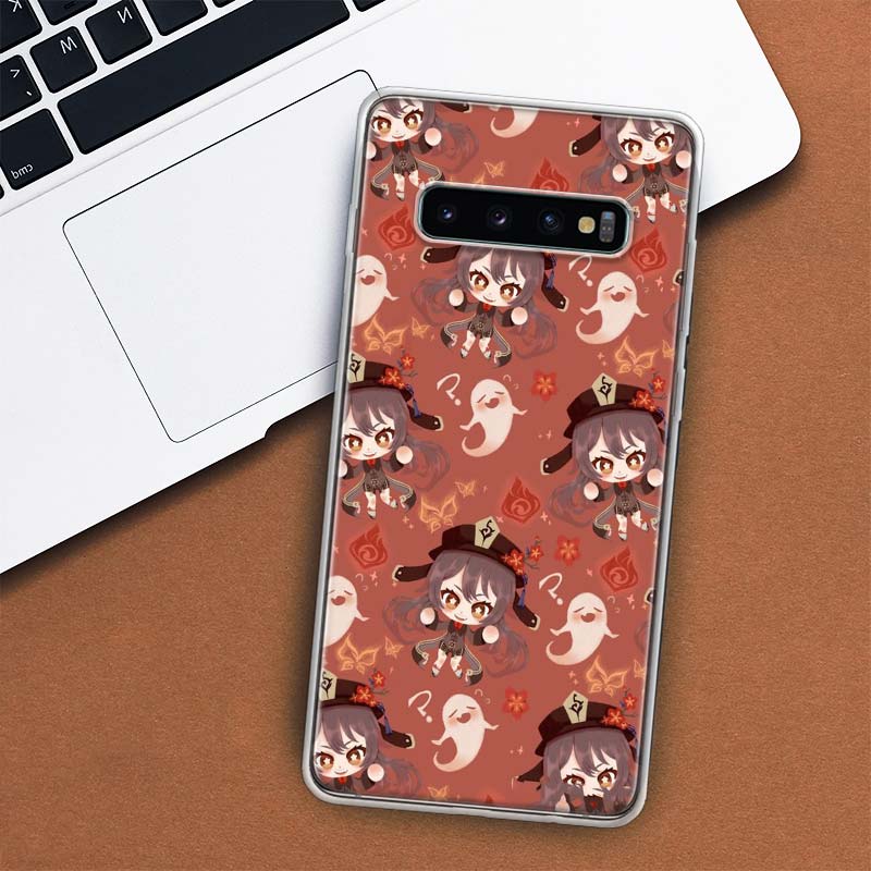 Genshin Impact Art Background Phone Case For Samsung Galaxy S10 Plus S20 FE S21 S22 Ultra S10E S9 S8 + S6 S7 Edge Lite Shell Coq