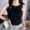 Women's Medium Support Strappy Rayon Sports Vest - Yoga Tank Top with Beautiful Back