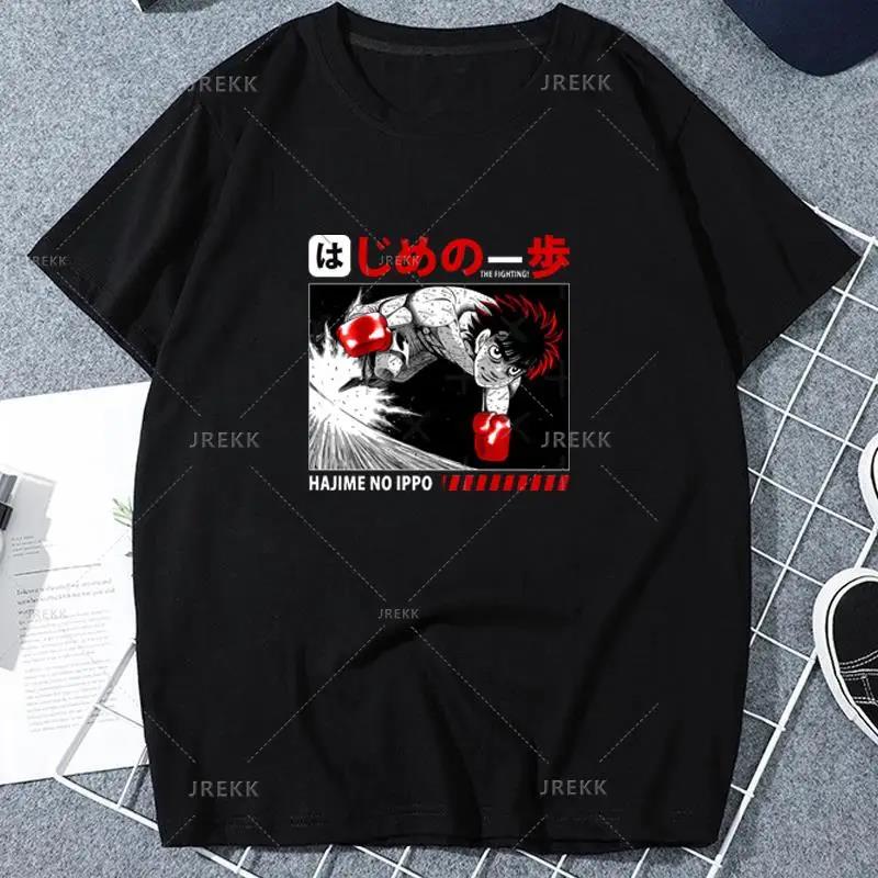 Anime Hajime No Ippo Kamogawa Boxing Gym T Shirt Makunouchi Takamura Celin KGB Print T Shirt Casual Plus Size T Shirt Women