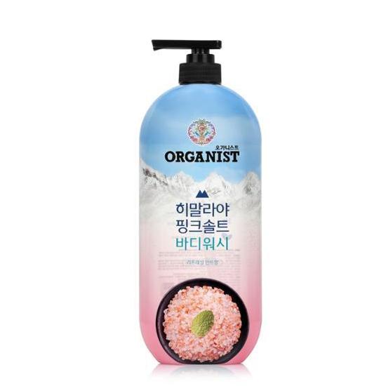 on the body Organist Pink Salt Body Wash 900g (Rose/Mint)