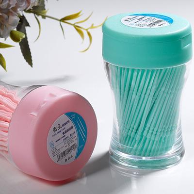 200Pcs/Set Soft Plastic Double-Head Brushed Toothpick Oral Care Toothbrush
