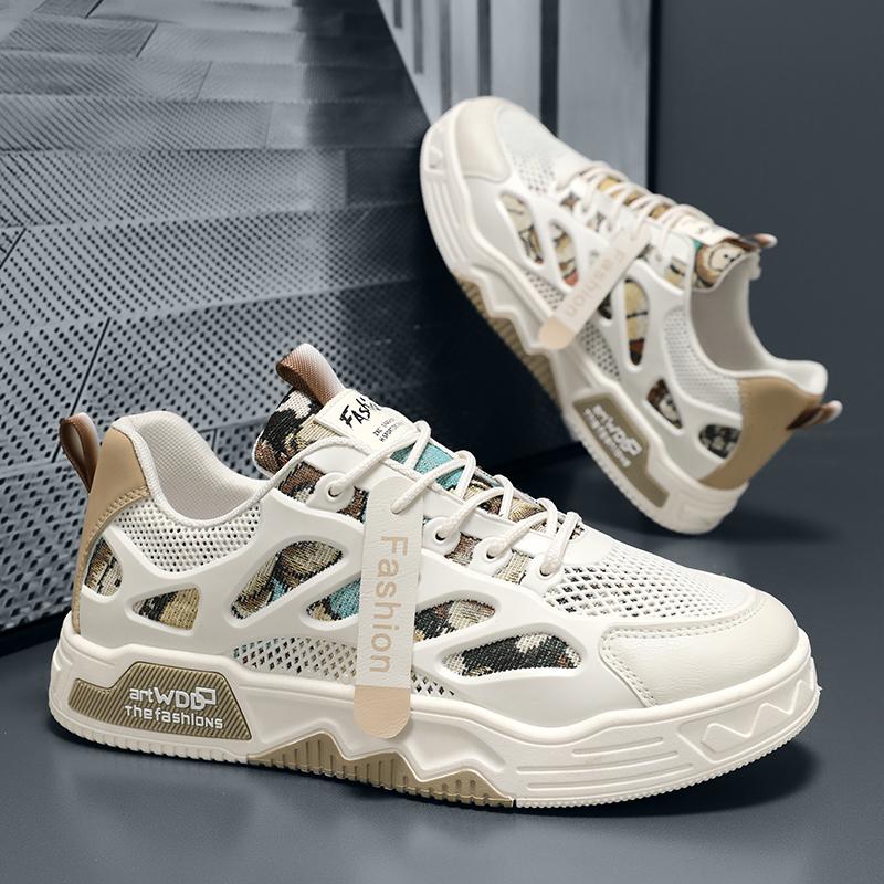 2024 Men's Low-top Sneakers Trendy Breathable Canvas Shoes Men's Outdoor Leisure All-match Running Shoes Zapatillas De Hombre