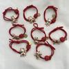 High Elasticity Year of the Horse Red Zodiac Hair Tie for Girls - Festive New Year Hair Accessory