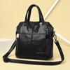 Vintage Pu Backpack For Women Spacious Convertible Shoulder Bag With Metal Logo Detachable Straps For Daily Use Crossbody Bag