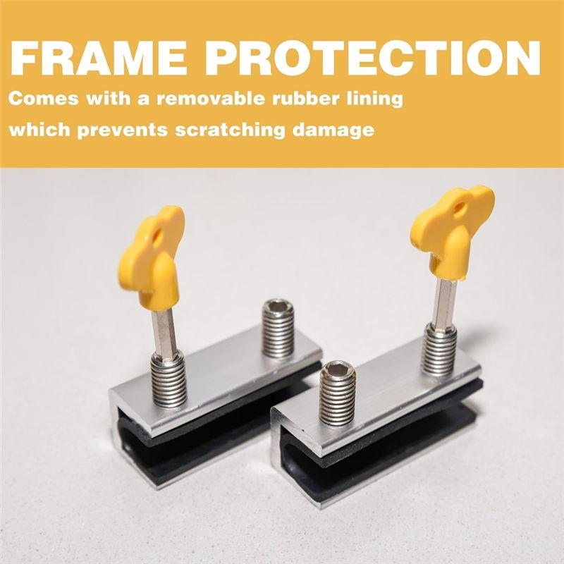 A84X-10 Sets Adjustable Sliding Window Locks With Keys - For Vertical & Horizontal Windows/Doors, Home Office Patio Bedroom