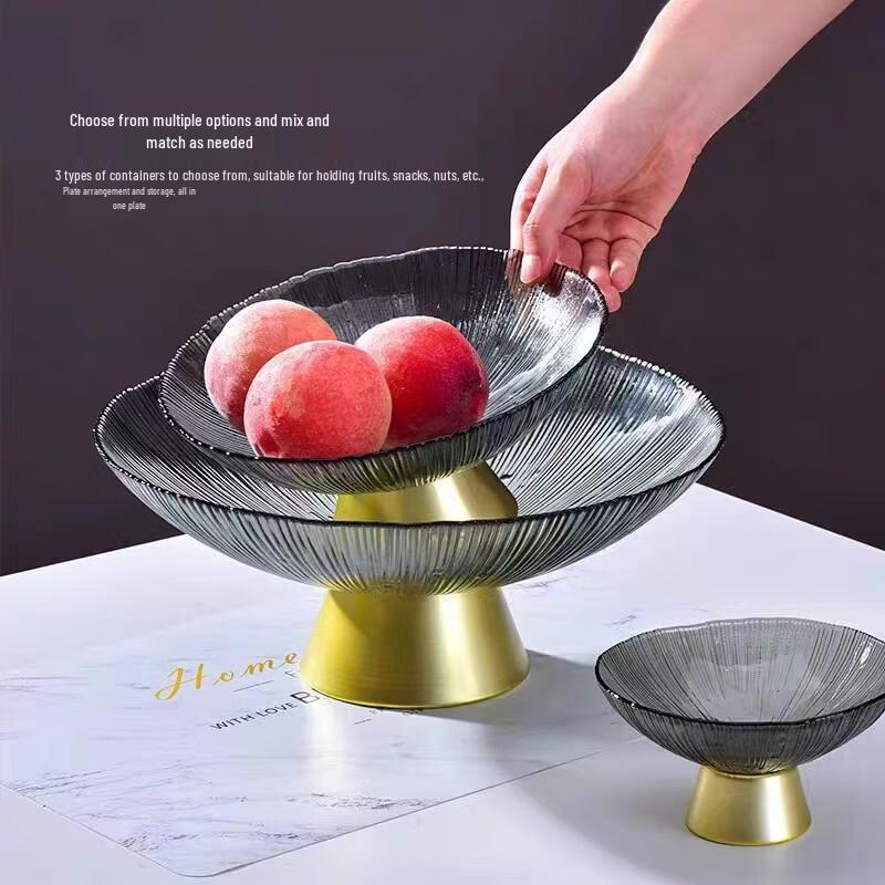 Ru Han European Style Glass Fruit Plate