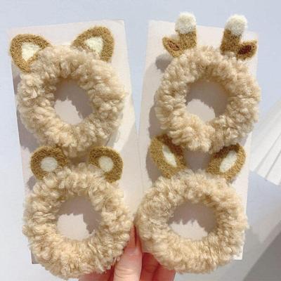 Poom/Holygya [4-piece Set] Anyu Cute Baby Girl Animal Tripe Hairband
