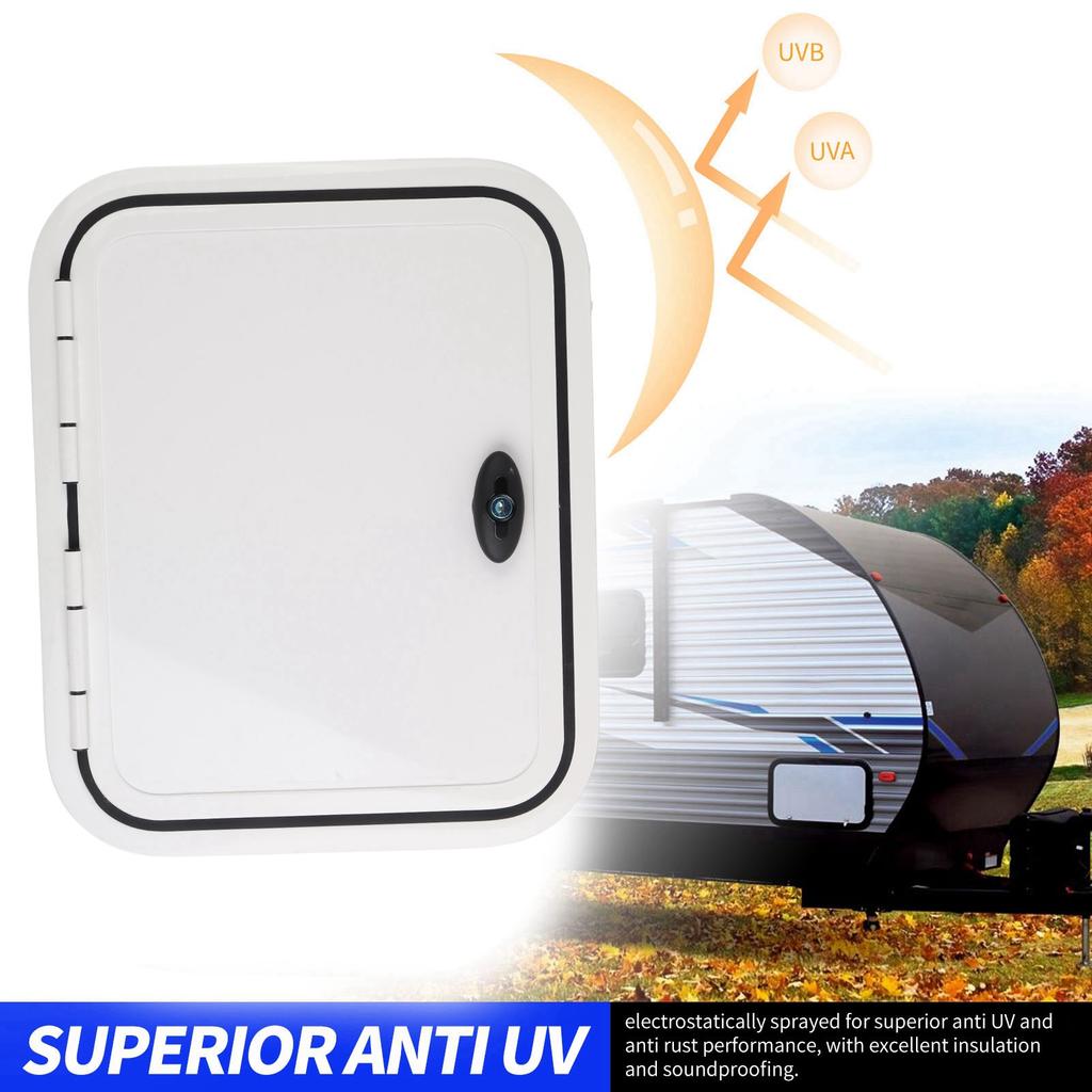 RV Compartment Door RV Compartment Door H500 W400mm Anti UV Perfect Sealing Rounded Corner Baggage Storage Door for Motorhome