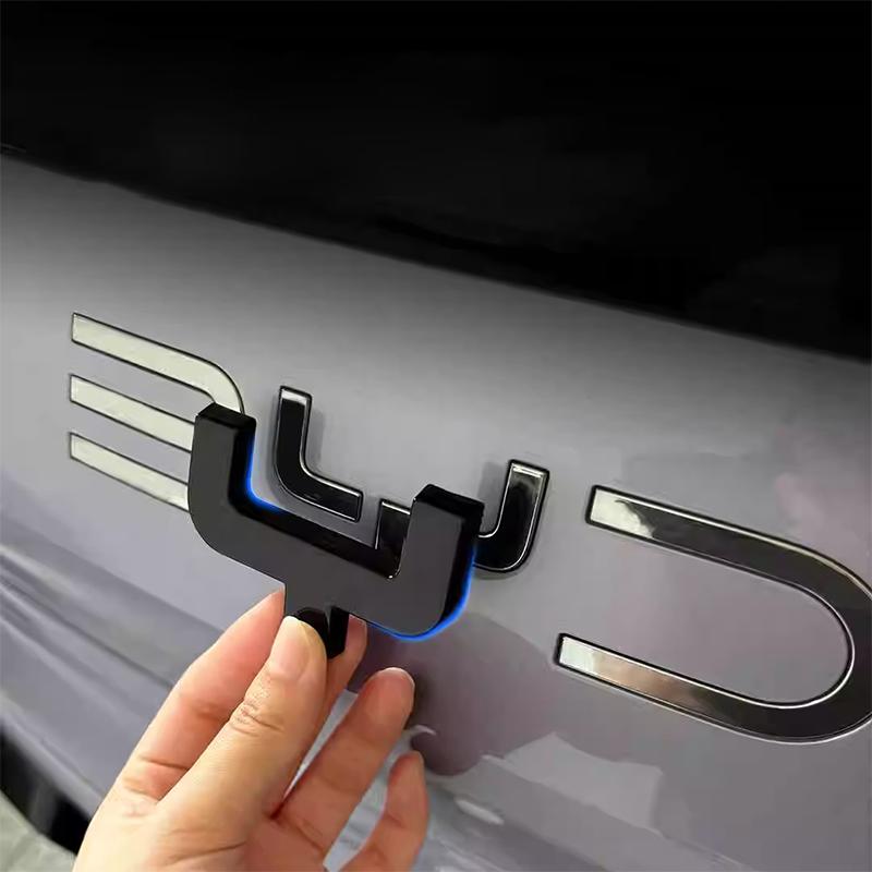 For BYD SEALION 7 Black Warrior car logo sticker Black Warrior Rear Badge Modification Covering Styles  Car Badge