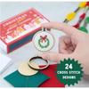 Christmas Cross Stitch Advent Calendar, Christmas Countdown Advent Calendar Embroidery Kit 2024, Gift for Beginners and Craft Lovers