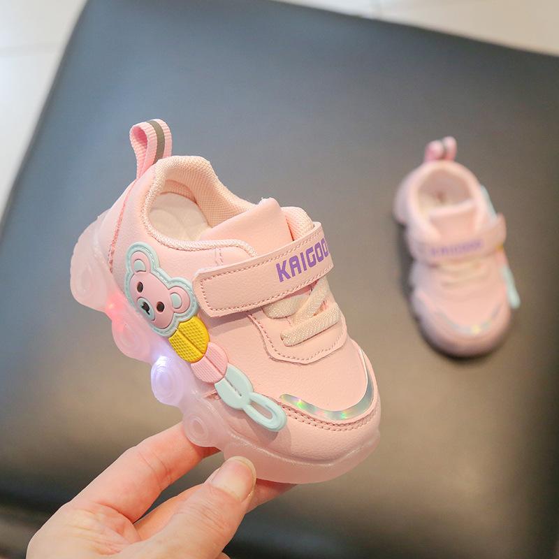 2025 Autumn Girl Baby Light Shoe Infant Soft Sole Walking Shoe for Baby Boy Baby Sport Shoe Casual Sneaker Tenis Masculino Tênis