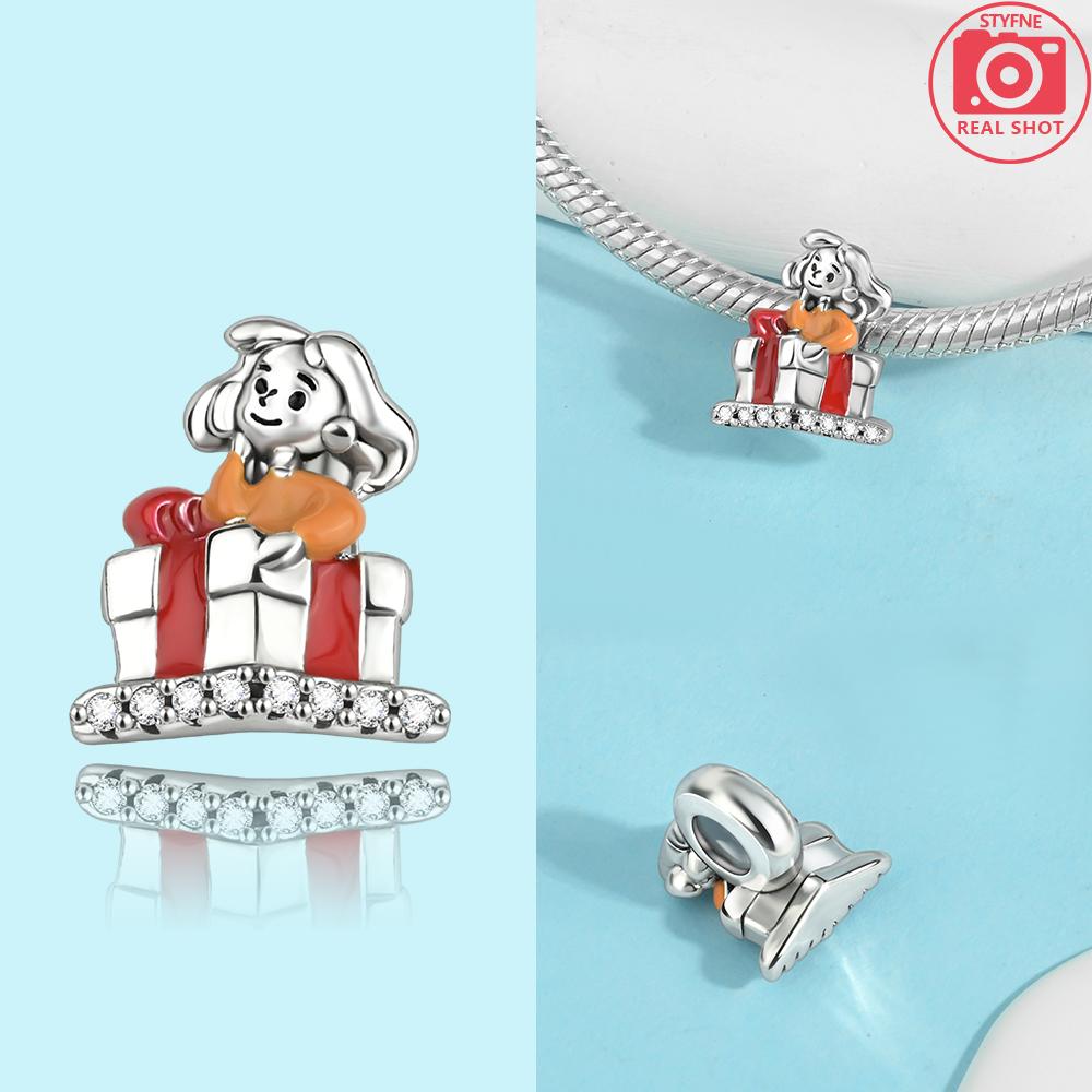 Charms Original Santa Claus Snowman Winter Penguin Snowflake Beads Fit Bracelet Copper Jewelry Women Diy Gift