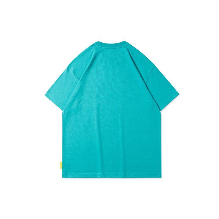 Li Ning X Line Friends Collaboration Sports Fashion Series Letter Print Loose Short Sleeve T-Shirt Men Tops Ice-Porcelain-Green AHSR812-2