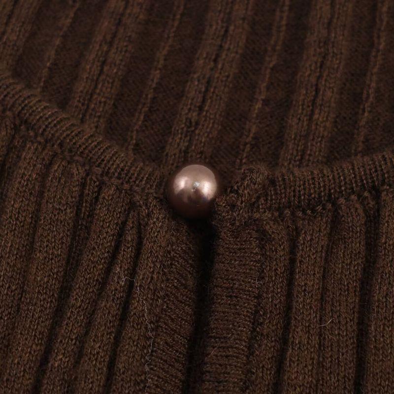 Za Autumn New Women clothes 2025 Western Style Fashion Simple Collar Buckle Long sleeve Top Half-Length Long dress Set