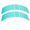 16pcs Bike Motorcycle 16-18inch Reflective Wheel Strip Stickers Decoration Accessory(Blue)