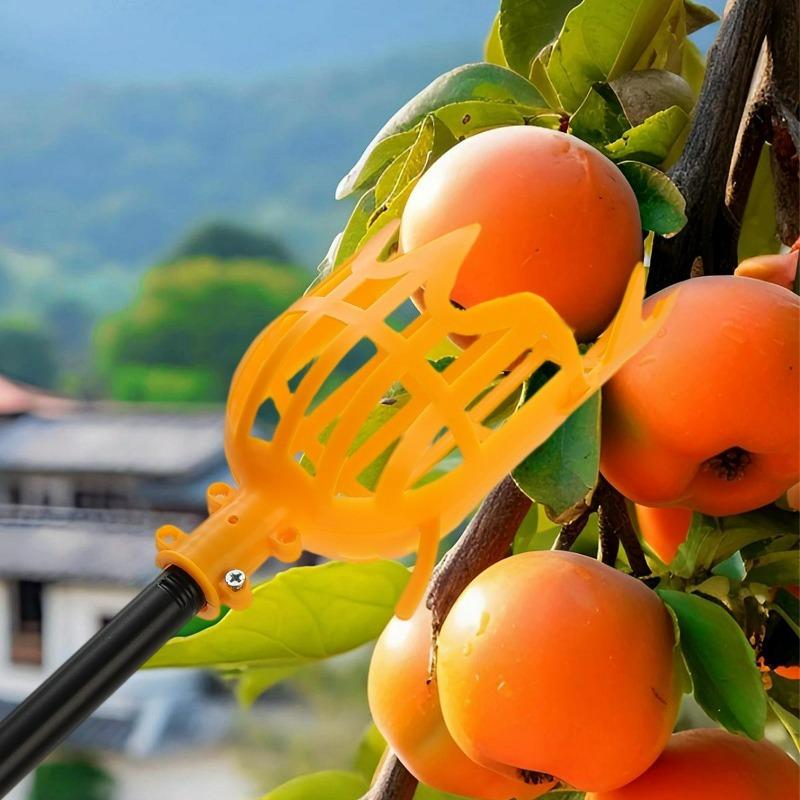 1/4 Pezzi Raccoglitore di Frutta Cesto da Raccolta Plastica Giardino Cucchiaio Raccogli Frutta Strumento per Pesche Ciliegie Mele Attrezzatura per la Raccolta in Giardino