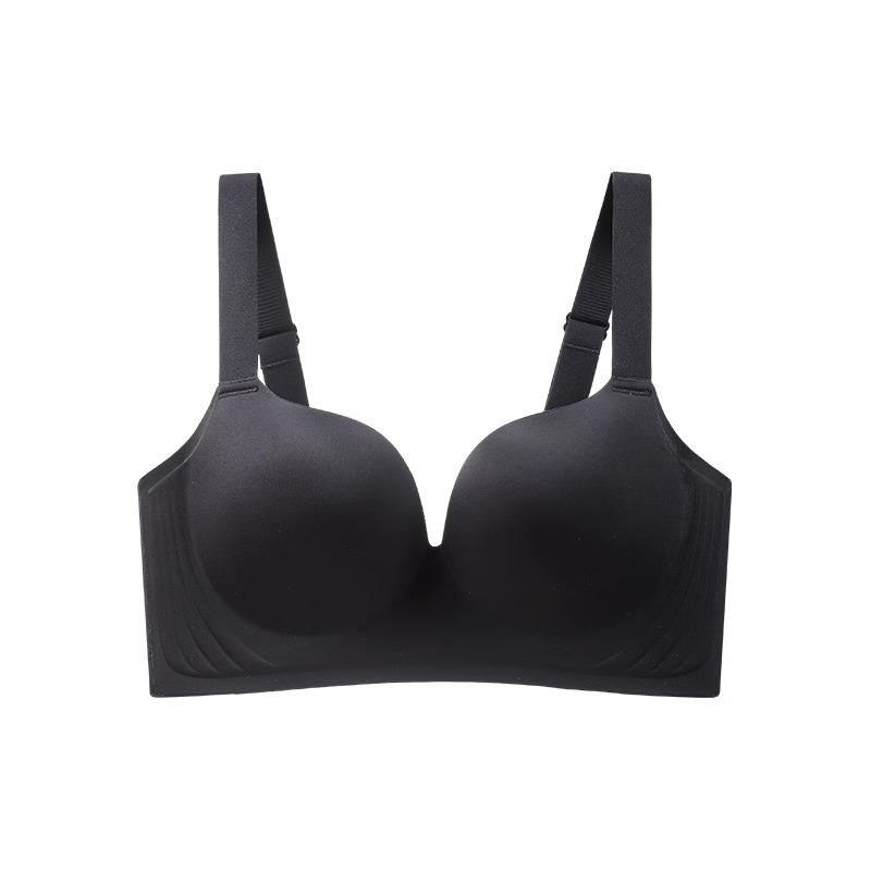 Gather Without Steel Rim Underwear Women's Full Cup Close Pair of Breasts Anti-sagging External Expansion Large Size Bra