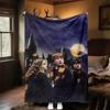 1pc Hogwarts Harry Ron Hermione Outdoor Flannel Throw Blanket All Season Soft Warmth,Home Decor 1031258