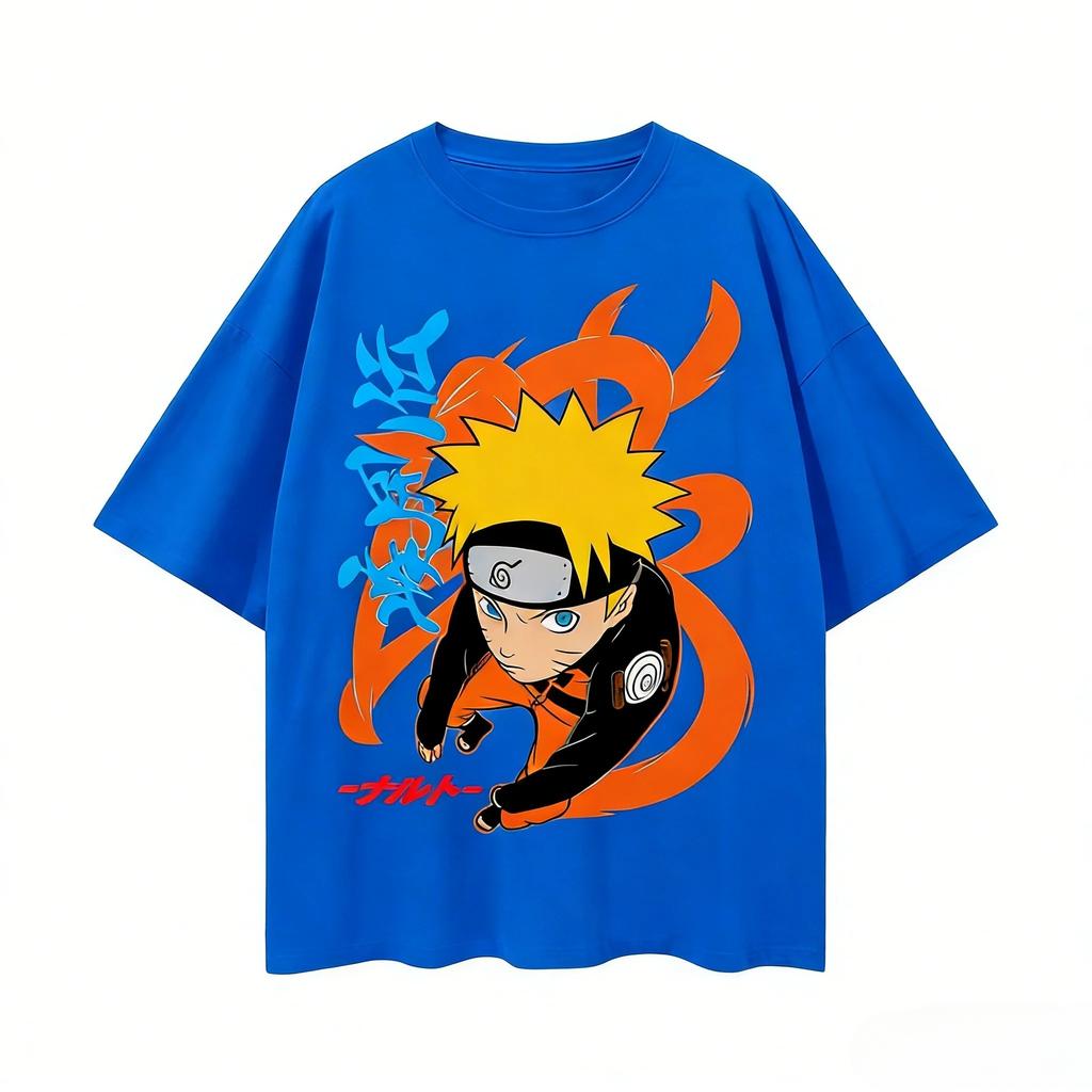 Hot Japan Anime Naruto Graphic Print T-shirt Men Women Streetwear Y2K Harajuku Fashion Loose Casual Oversize Top Cotton Solf Summer New Tee