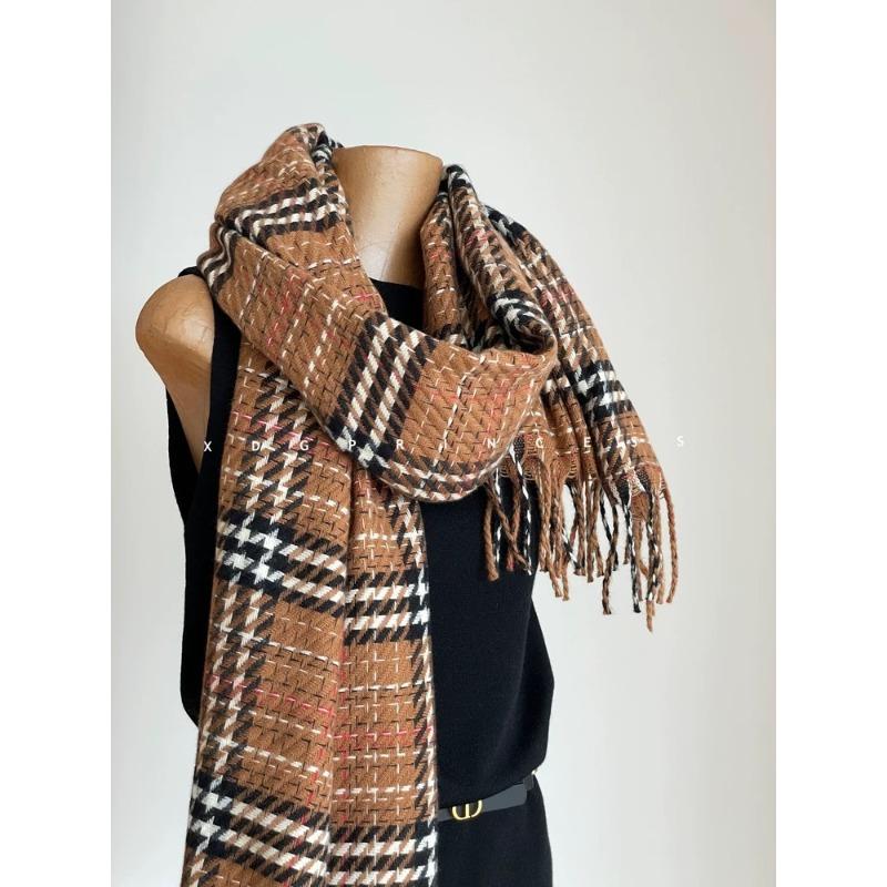 

Winter Plaid Scarf for Men and Women New Imitation Cashmere Versatile Korean Style Letter Scarf To Keep Warm in Air Conditioned Rooms