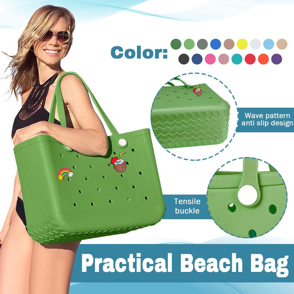 Hole Bag Travel Outdoor Wear-resistant Beach Bag With Stickers