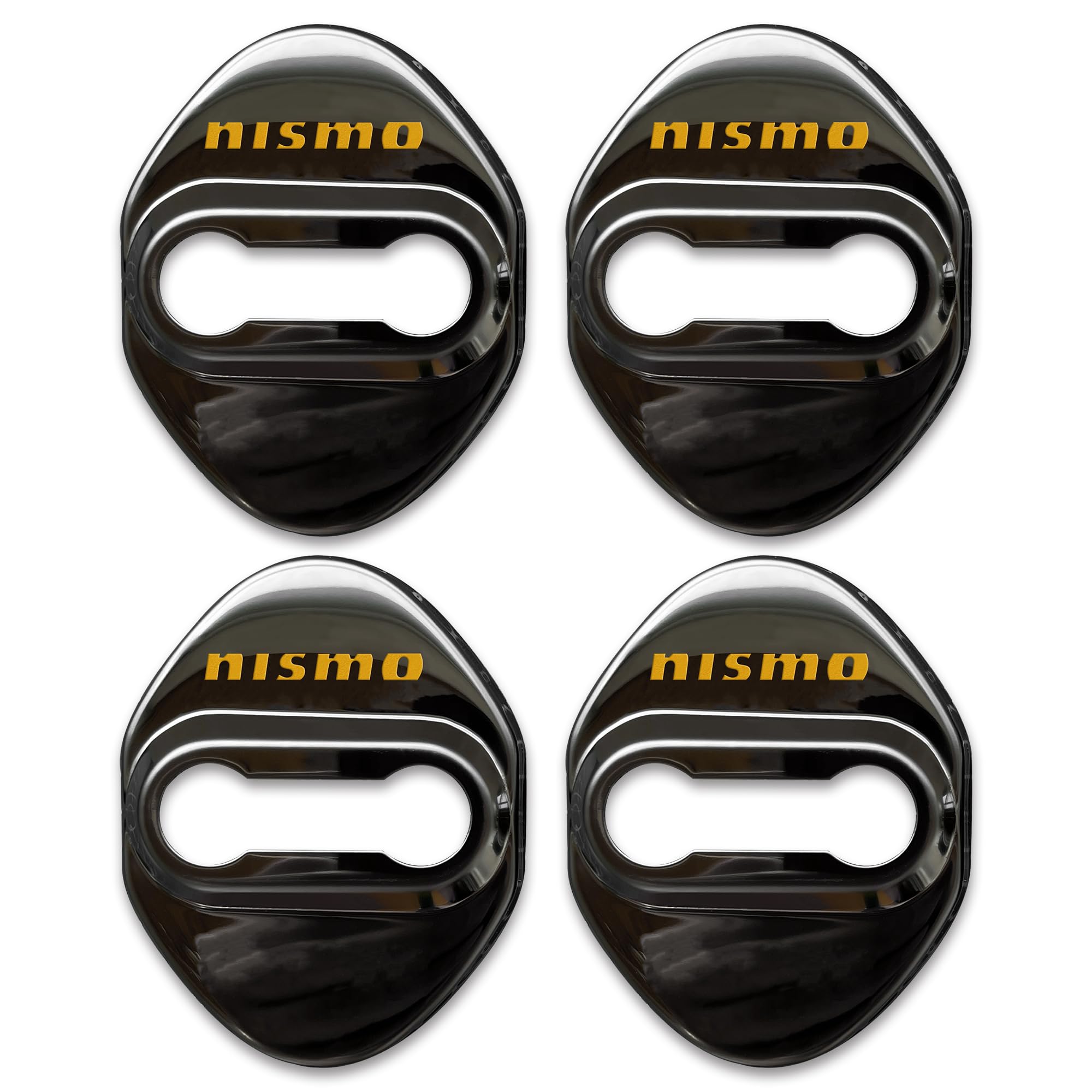

[JLMFC] Накладка на дверной фиксатор Nismo для автомобилей Nismo, Накладка на дверной замок, Тип наклейки, Набор из 4 штук (черный) чёрный