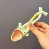 Creative Frog Spoon Ceramic Long Handle Spoon Household Quirky Soup Spoon Dessert Spoon Restaurant Household Kitchenware