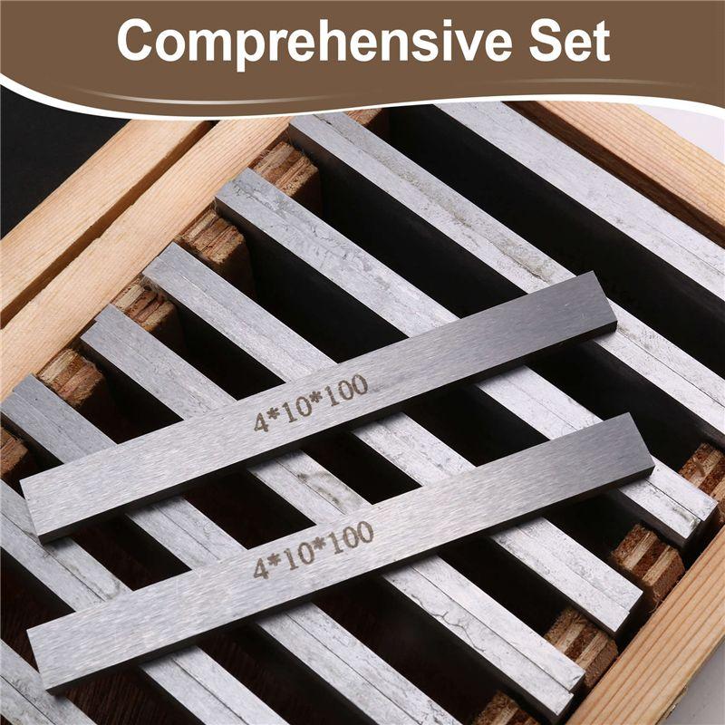 A34R 100Mm 9 Pairs 18Pcs High-Precision Manufactured Parallel Pad Gauge Block CNC Milling Pads Set Alloy Steel