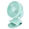 USB Mini Clip Fan Strong Wind 3 Blade Rechargeable 4 Gears Desktop Cooling Fan Cooler