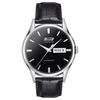 Nostalgic Classic Series Automatic Mechanical Movement 30 Meters Black Dial 316L Stainless Steel Case Leather Strap T019.430.16.051.01 40mm