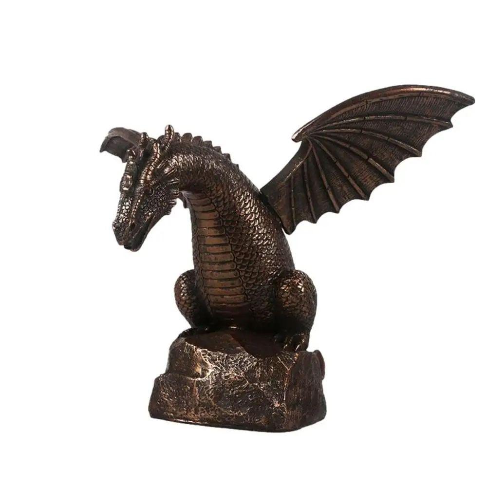 

Realistic Garden Fountain Dragon Statue Resin Water Spray Dragon Fountain Spray Dragon Pond Decor 30x30x22cm