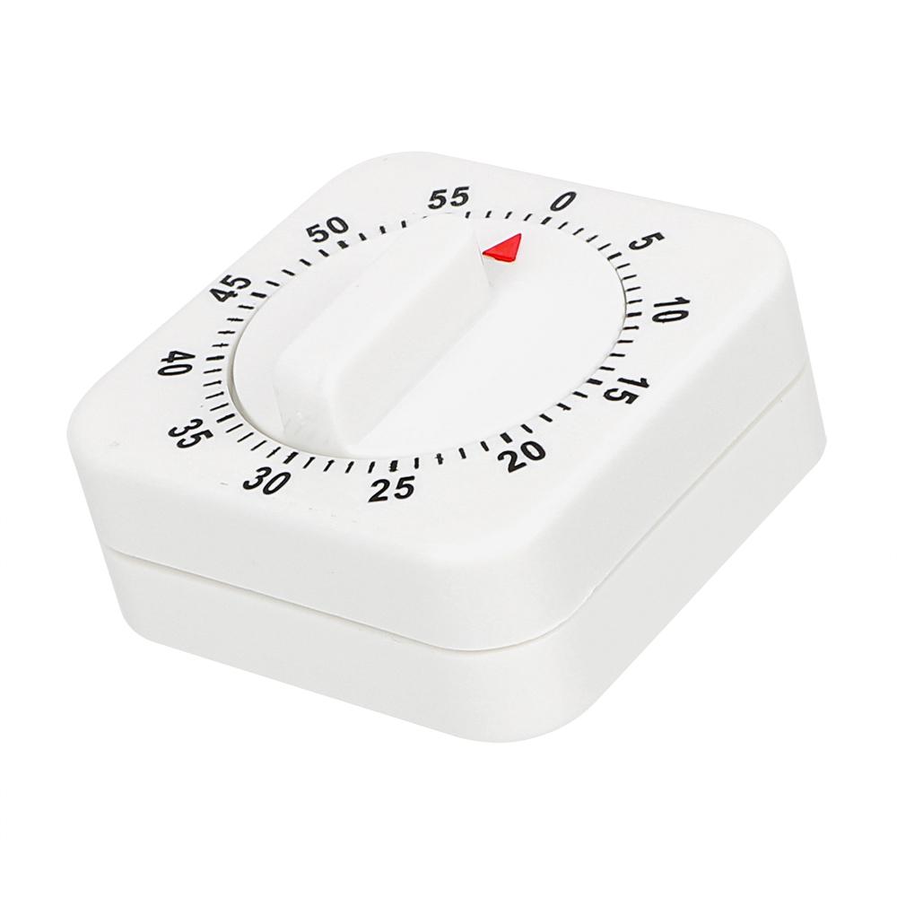 60 Minutes Kitchen Timer Countdown Alarm Reminder HILIFE Cooking Tools Mechanical Timer White Square3