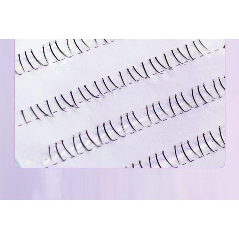 LuxeFlutter - Natural Wispy Cluster Glue-Free Lower False Eyelashes