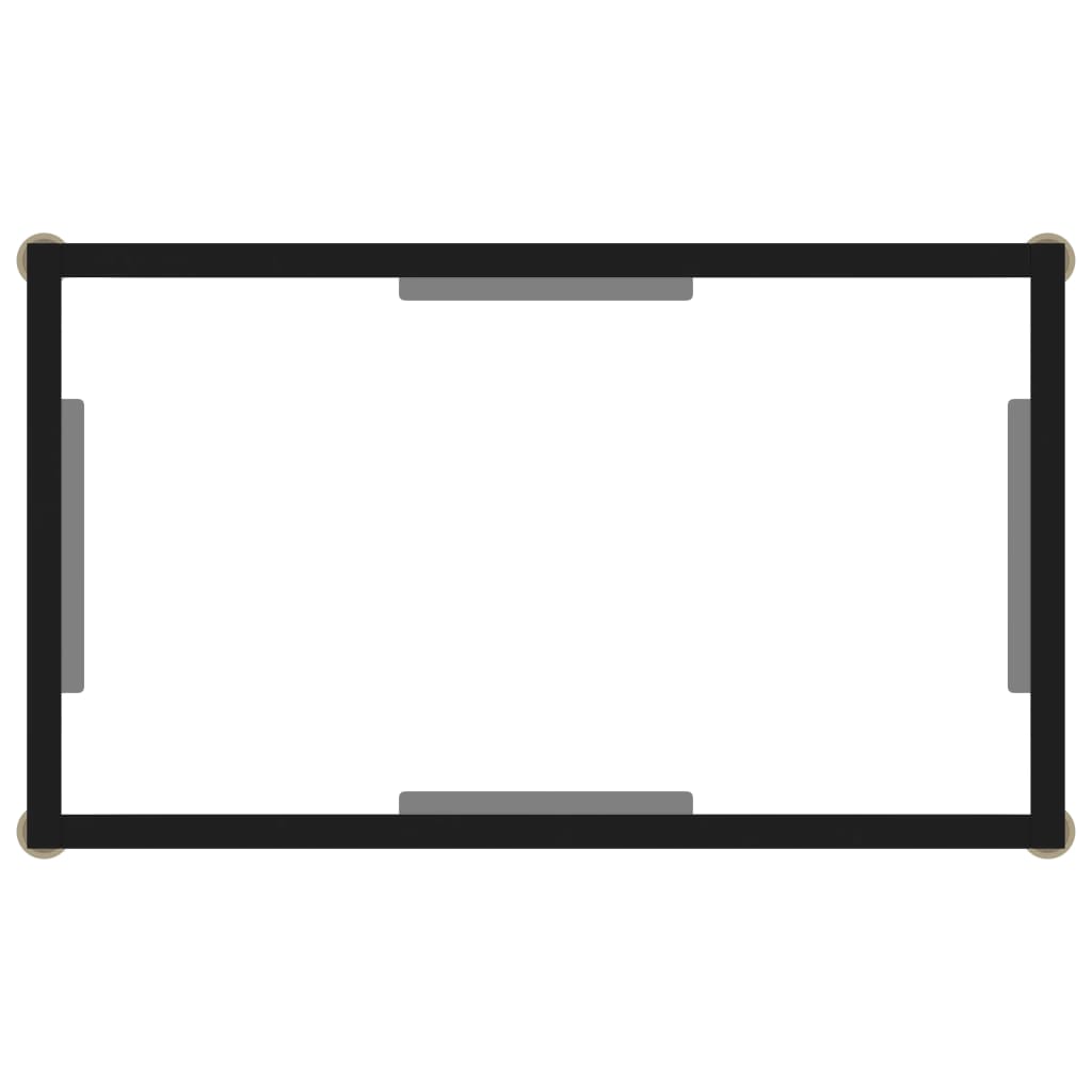 Console Table Transparent 60 X 35 X 75 Cm Tempered Glass