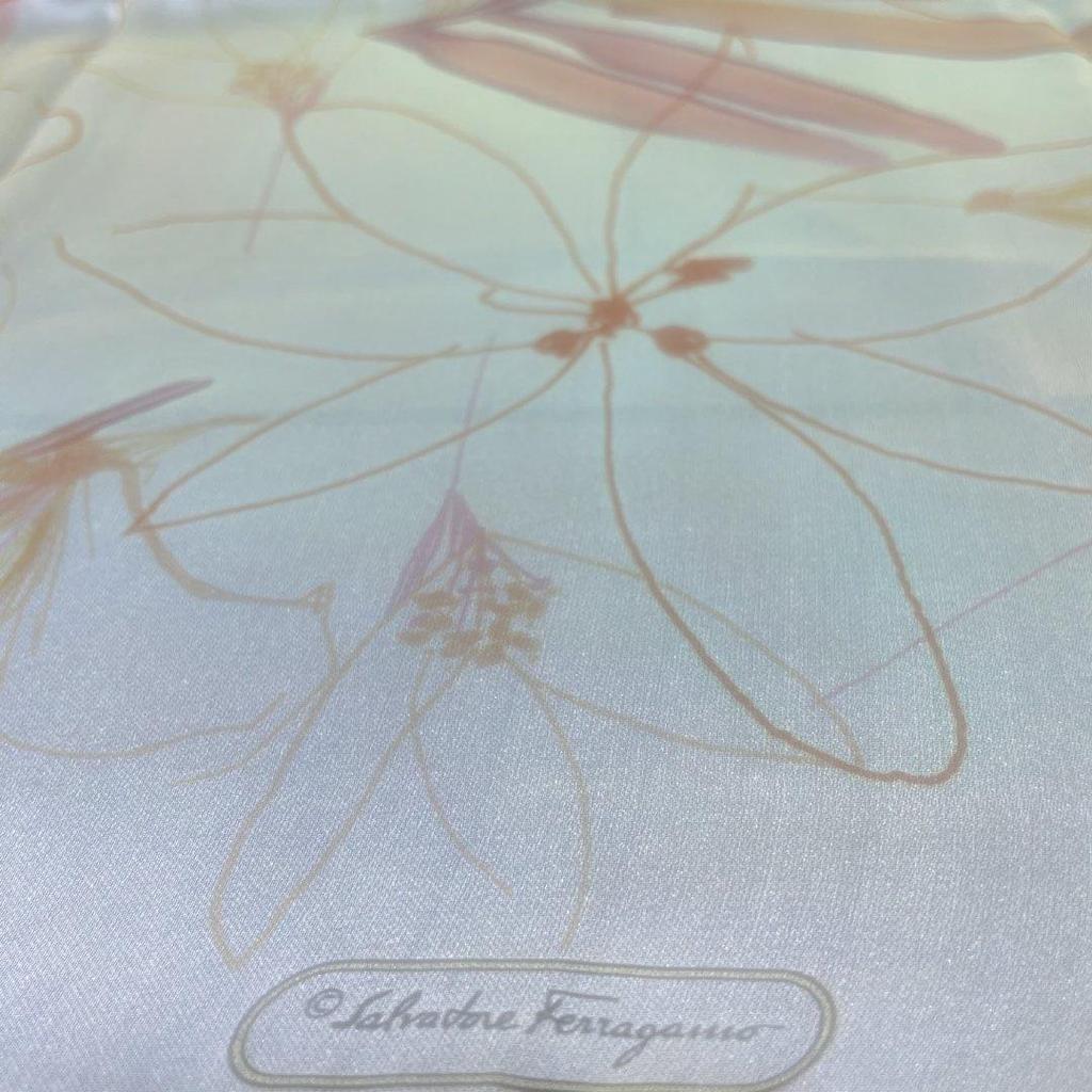 Used Salvatore Ferragamo Floral Scarf