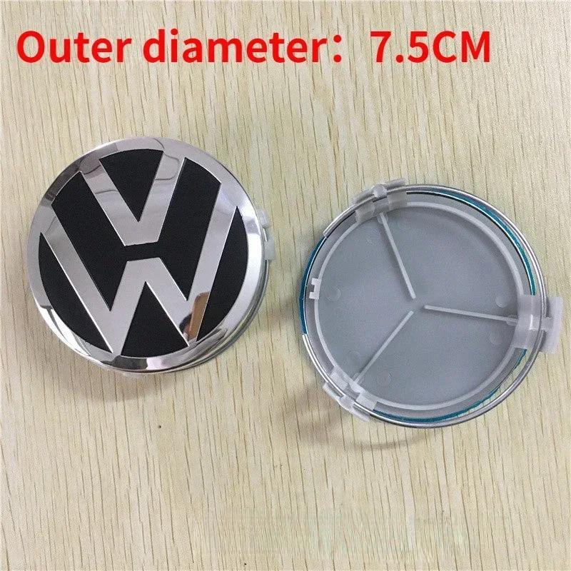 PET1 69/70/75/76mm 4pcs Car Wheel Center Emblem Hub Caps Cover for Volkswagen VW GTI Jetta Tiguan Golf POLO Passat B5 B6 SCIROCCO
