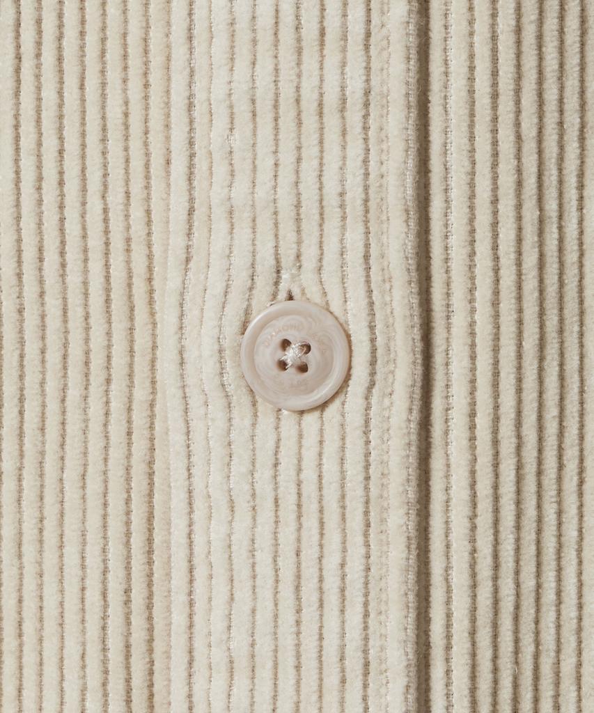 DIAMOND LAYLA Western Corduroy Washing Shirt S164 Cream Bone
